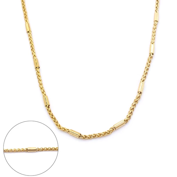 Çelik Zincir Altın Kaplama 3MM - ZN-106 ürün görseli 1