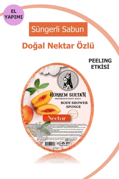 Hürrem Sultan Doğal Nektar Özlü Süngerli Sabun 130 Gr ürün görseli 1