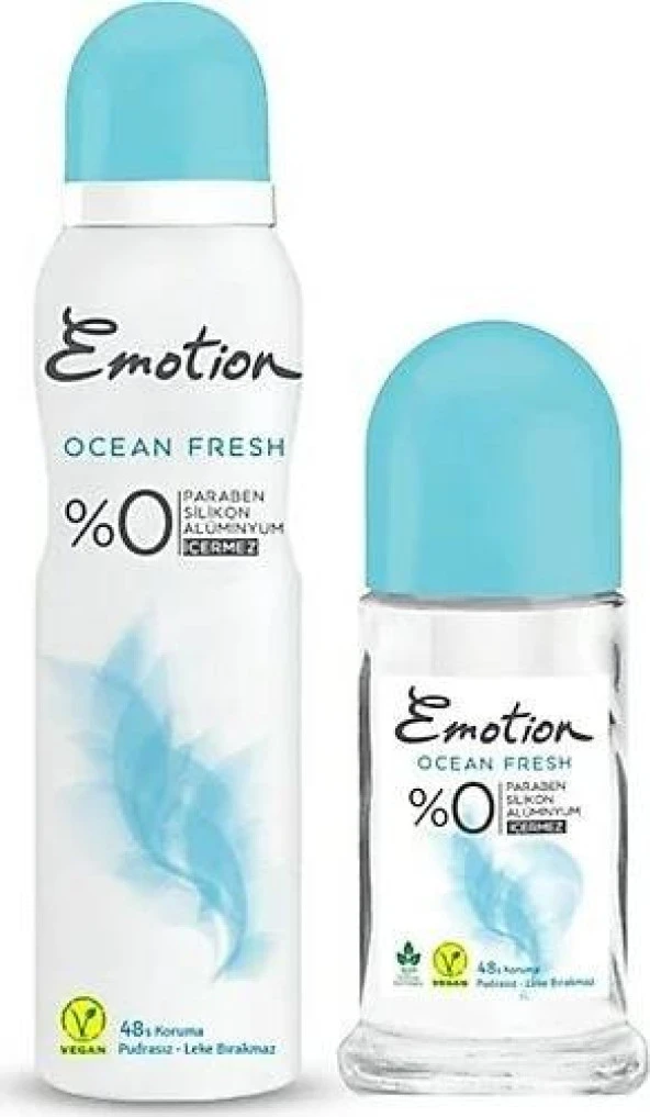 Emotion Ocean Fresh Roll on 50 Ml + Deodorant 150 Ml ürün görseli 1