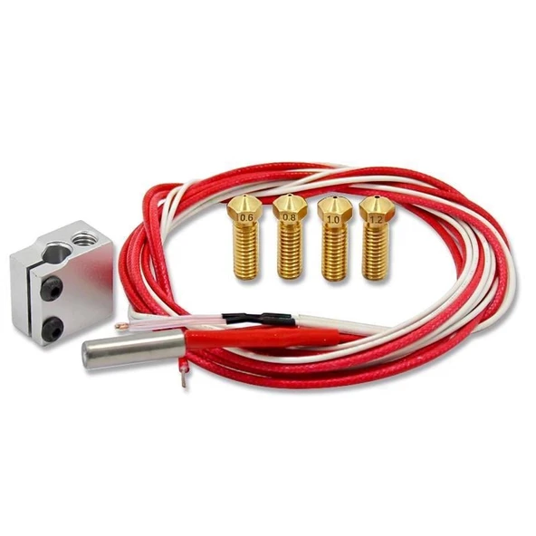 Volcano Hotend Seti 12V 40W(0.6-0.8-1.0-1.2 Nozzle) ürün görseli 1