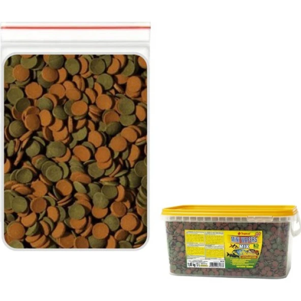Tropical Mini Wafers Mix 100gr (Açık) Kilitli  Poşette Gönderilir Skt: 04/2027 ürün görseli 1