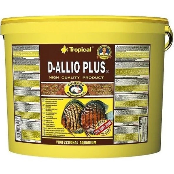 Tropical D-Allio Plus Flakes 100gr (Açık) Kilitli Poşette Gönderilir  Skt:06/2028 ürün görseli 1