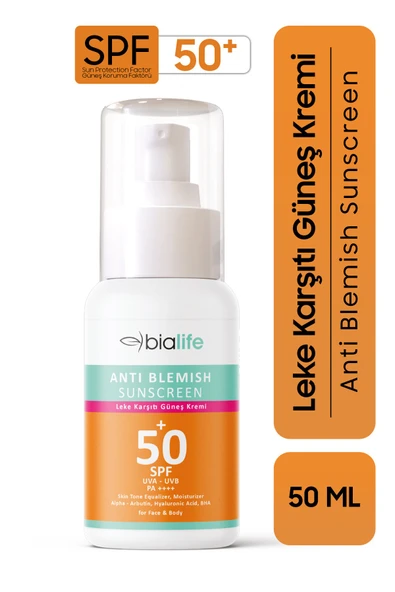 Suya Dayanıklı Leke Karşıtı Güneş Kremi SPF 50+ - Bialife ürün görseli 1
