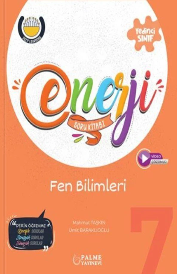 7. Sınıf Fen Bilimleri Enerji Soru Kitabı Palme Yayınları ürün görseli 1