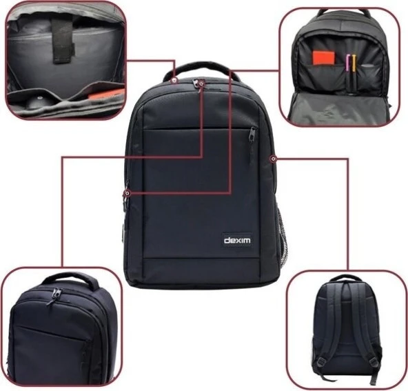 Dexim DXBP12 Venio 15,6 Notebook Sırt Çantası ürün görseli 1