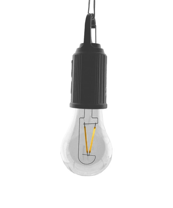 10W USB Şarjlı Askılı - 4 Kademeli Led Ampul 3200K - Sarı Işık ürün görseli 1