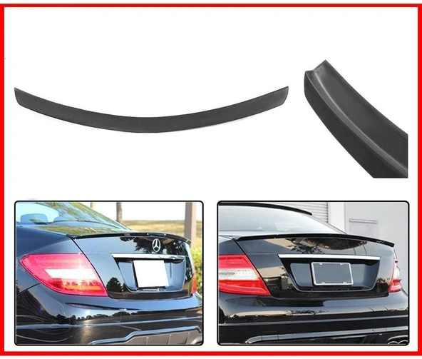 AUTOGP Mercedes w204 bagaj üstü spoiler pianoblack boyalı c63 2007 / 2014 ürün görseli 1