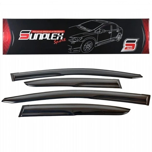 SUNPLEX Ford courier cam rüzgarlığı mugen tip sunplex 4 parça - Resim 2