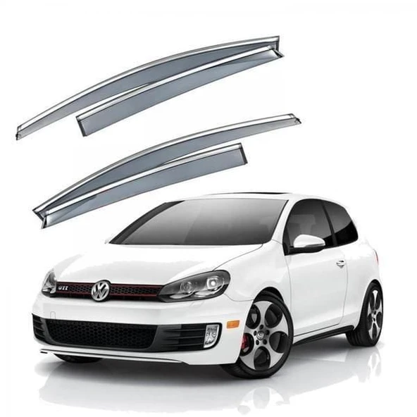 SUNPLEX Vw golf 5 6 cam rüzgarlığı krom çıtalı sunplex ürün görseli 1