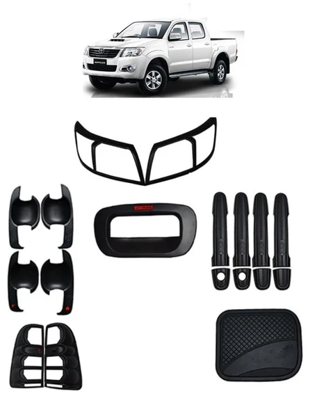 SENTİNEL Toyota hilux vigo kaplama seti siyah full 2012 / 2015 ürün görseli 1