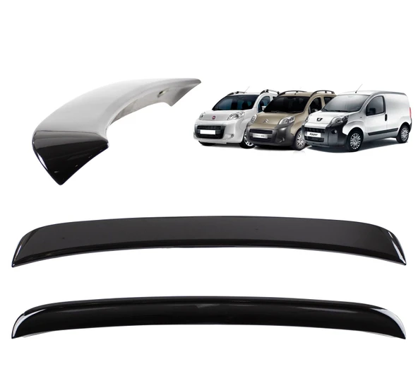 AUTOGP Fiat fiorino bagaj üstü spoiler siyah boyalı plastik ürün görseli 1