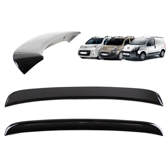AUTOGP Citroen nemo bagaj üstü spoiler siyah boyalı plastik ürün görseli 1