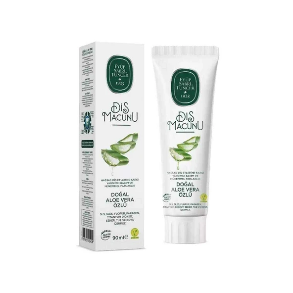 Eyüp Sabri Tuncer Diş Macunu 90ml Doğal Aloe Vera ürün görseli 1