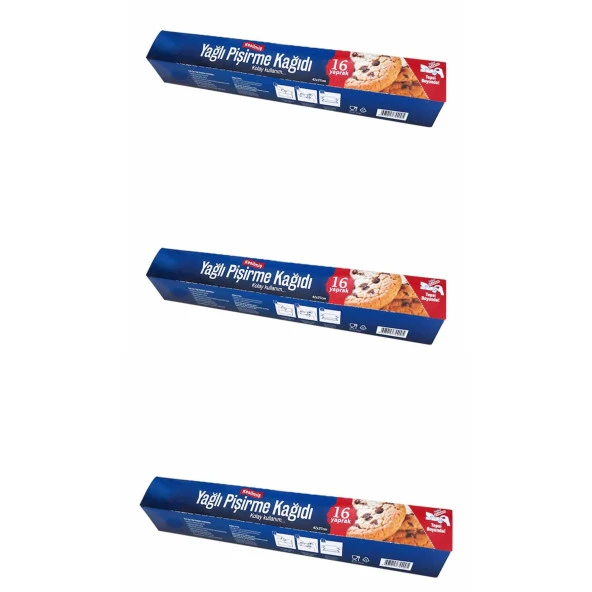 Roll-Up Yağlı Fırın Tepsi Pişirme Kızartma Kağıdı - 37x42 Cm. - 16 Yaprak - 3 Kutu ürün görseli 1