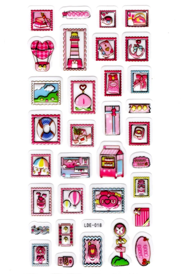Sticker Kabartmalı Stiker Defter Planlayıcı Etiket (Lde018)-19x9cm - Mektup Pulu Kartpostal ürün görseli 1