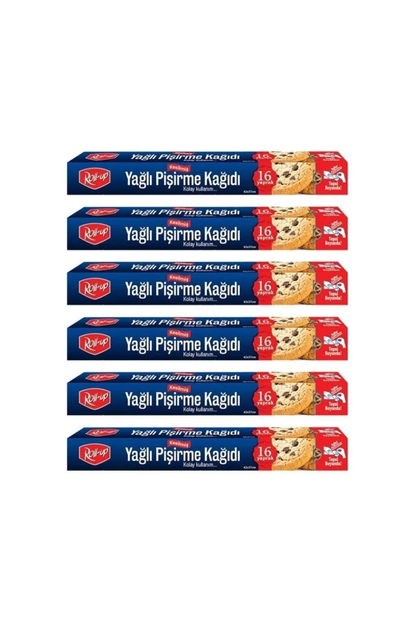 Roll-Up Yağlı Fırın Tepsi Pişirme Kızartma Kağıdı - 37x42 Cm. - 16 Yaprak - 5 Kutu ürün görseli 1