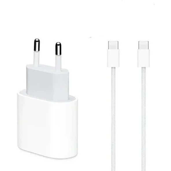 iPhone 15-15 Plus-15 Pro-15 Pro Max Serilerle Uyumlu 20W Hızlı Şarj Aleti Adaptör Kablo 15 Serisi ürün görseli 1