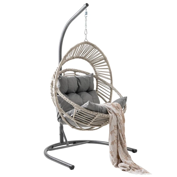 Capri Swing Nobel Tekli Rattan Bahçe Balkon Salıncağı ürün görseli 1