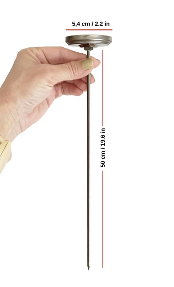 AEK-Tech Kompost Toprak Termometresi 50cm Uzun Prob - Resim 4