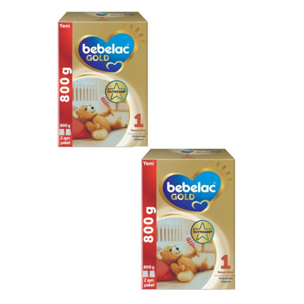Bebelac Gold 1 Bebek Sütü 800 gr 2 Adet ürün görseli 1