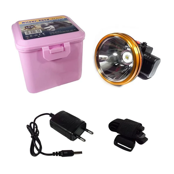 Silver Toss ST-630L 30 Watt Tek LED'li Şarjlı Kafa Lambası ürün görseli 1
