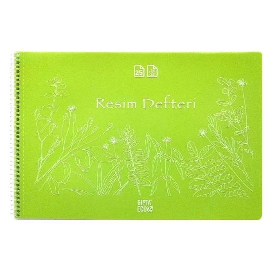 gıpta 25x35 plastik kapak resim defteri koparma izli cırtlı ürün görseli 1