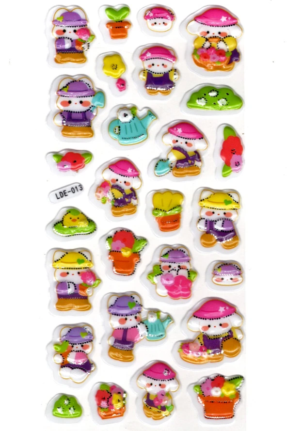 Sticker Kabartmalı Stiker Defter Planlayıcı Etiket (Lde013)-19x9cm - Bahçıvan Tavşan ürün görseli 1