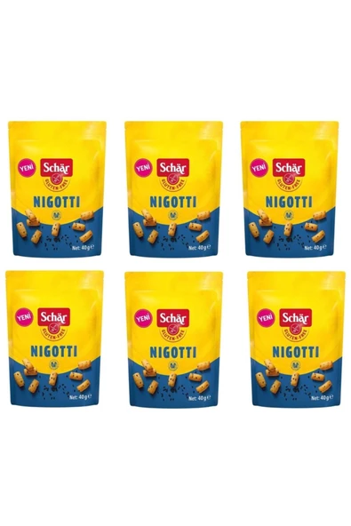 Schar Nigotti 40 g. Çörek Otlu Glutensiz Mini Kraker 6 Adet ürün görseli 1