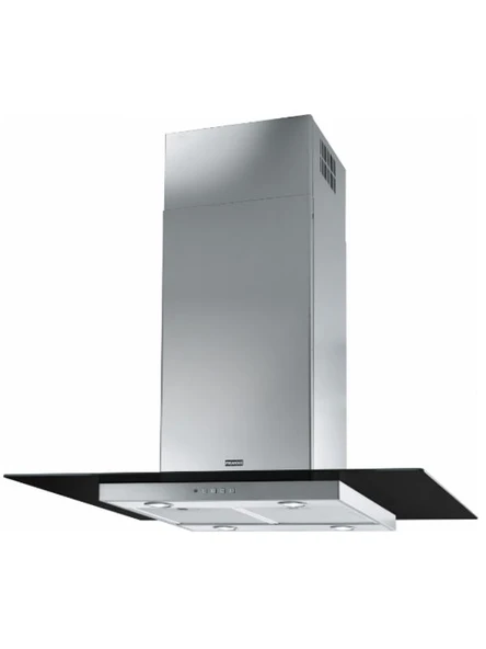 Franke FGL 915 I BK XS/900 Black Glass/Inox Ada Tipi Davlumbaz ürün görseli 1