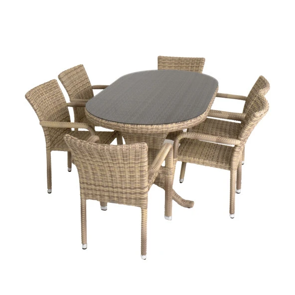 Sunsire 90x160 Rattan Bahçe Masa Takımı | Rehome ürün görseli 1