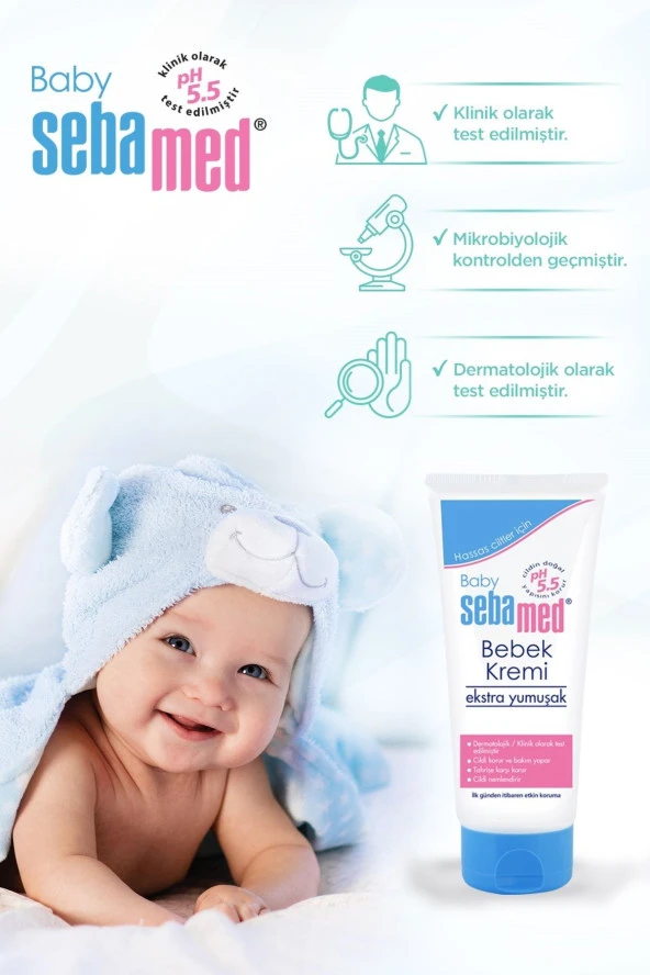 SEBAMED BABY BEBEK KREMİ 200 ML - Resim 5