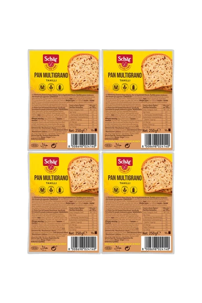 Schar Pan Multigrano Glutensiz Ketenli Ayçekirdekli Ekmek 250 gr (4 ADET) ürün görseli 1