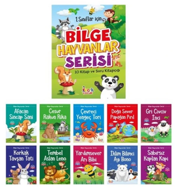 Locrk Çocuk - Bilge Hayvanlar Serisi 1.Sınıf 10Lu ürün görseli 1