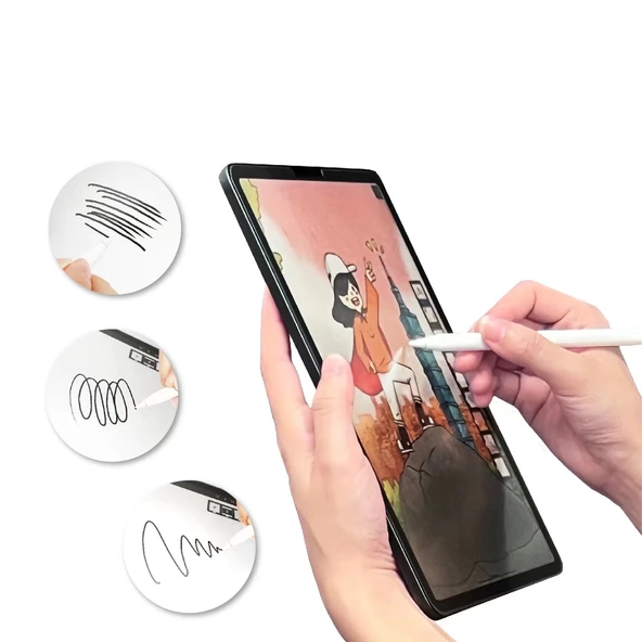 Tab S9 Plus Kağıt Hisli Mat ​​​​​​​​​​​​​​​Paper-Like Ekran Koruyucu - Resim 3