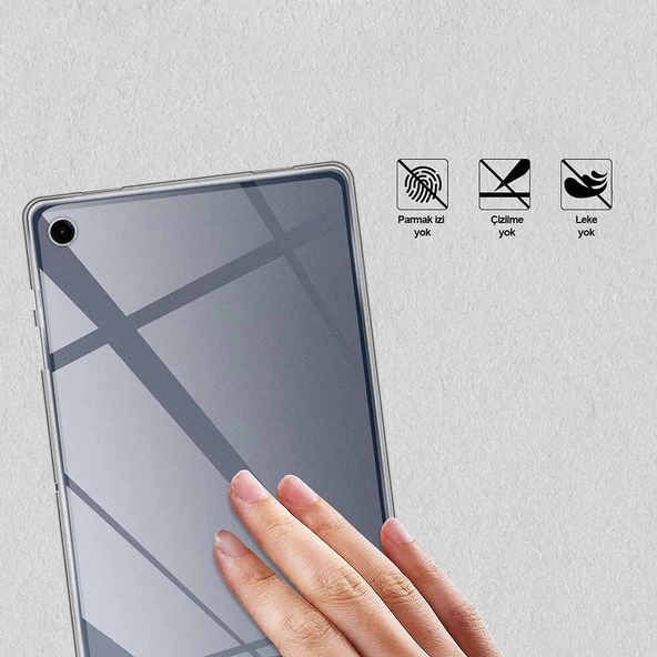Tab A9 Plus Uyumlu Kılıf Tablet Süper Silikon Kapak - Resim 4