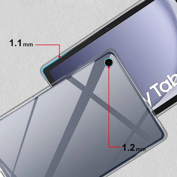 Tab A9 Plus Uyumlu Kılıf Tablet Süper Silikon Kapak - Resim 7