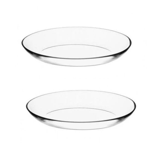 Paşabahçe 10357 2 li cam kayık tabak - kayık tabağı 21 cm.invitation ürün görseli 1
