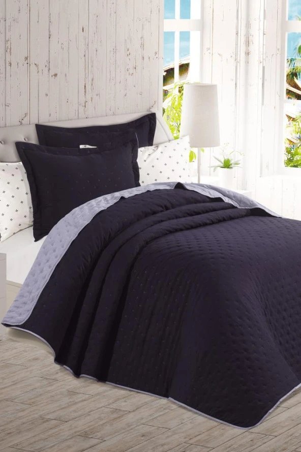 Washed Soft Çift Taraflı 6 Parça Çeyiz Seti Antrasit ürün görseli 1