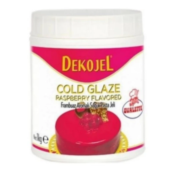 OVALETTE DEKOJEL FRAMBUAZLI SOĞUK PASTA JELİ 1 KG ürün görseli 1