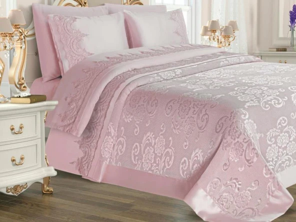 Çeyiz Diyarı Violet Pike Takımı 6 Parça Pudra ürün görseli 1