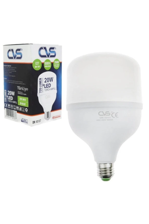 CVS 20 Watt Beyaz Torch Led Ampul ürün görseli 1
