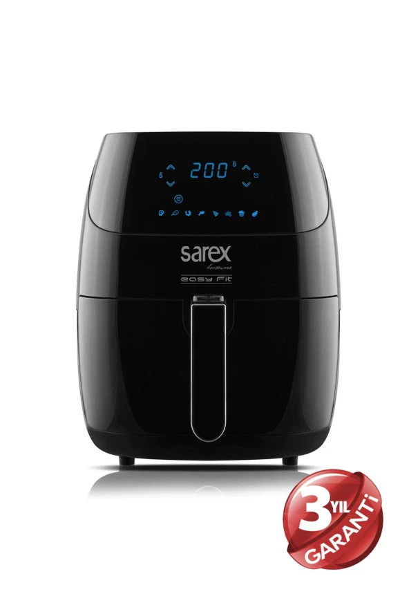 Sarex Sr-7000 Easy Fit Airfryer - Siyah ürün görseli 1