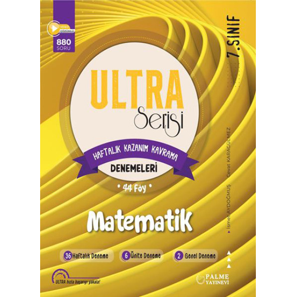 Palme Yayınevi ULTRA Serisi 7.Sınıf Matematik Denemeleri ürün görseli 1
