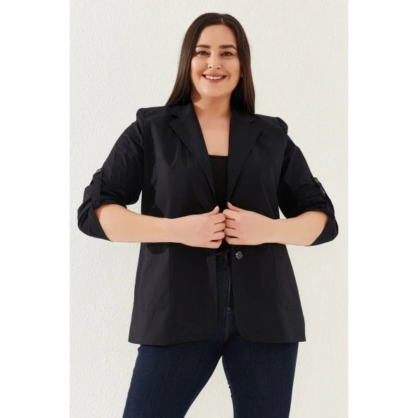 %100 Cotton Büyük Beden Ceket ürün görseli 1