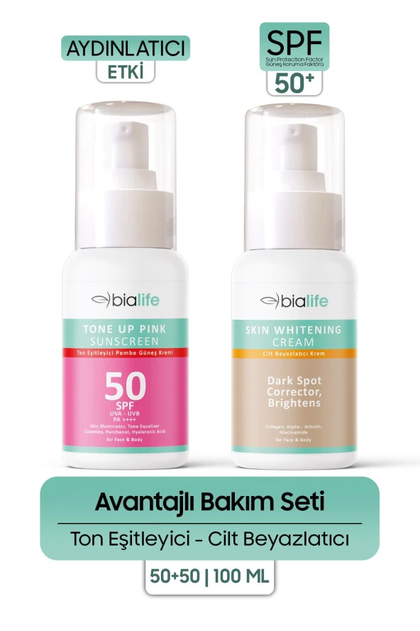 Ton Eşitleyici Güneş Kremi & Cilt Beyazlatıcı Krem - Bialife ürün görseli 1