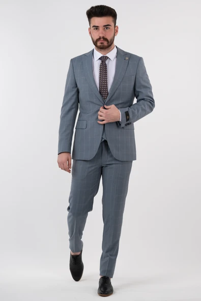 SİR YELEKLİ TAKIM ELBİSE - Resim 3