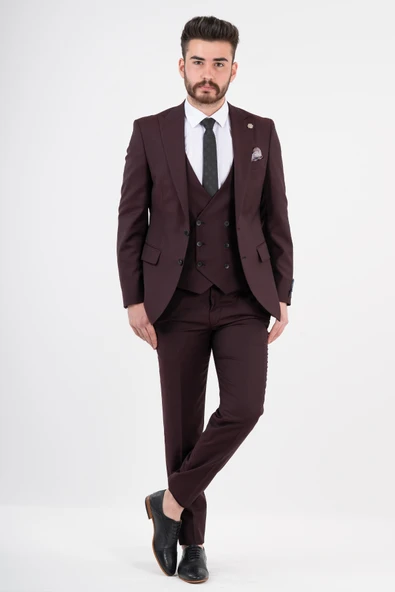 SİR YELEKLİ TAKIM ELBİSE - Resim 3