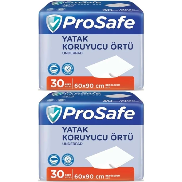 Prosafe Yetişkin Alt Açma Yatak Koruyucu Örtü 60*90CM 60 Adet (2PK*30) ürün görseli 1