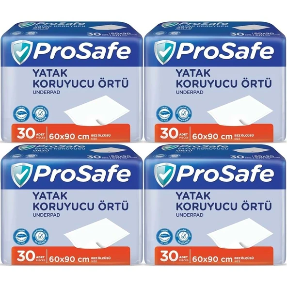 Prosafe Yetişkin Alt Açma Yatak Koruyucu Örtü 60*90CM 120 Adet (4PK*30) ürün görseli 1