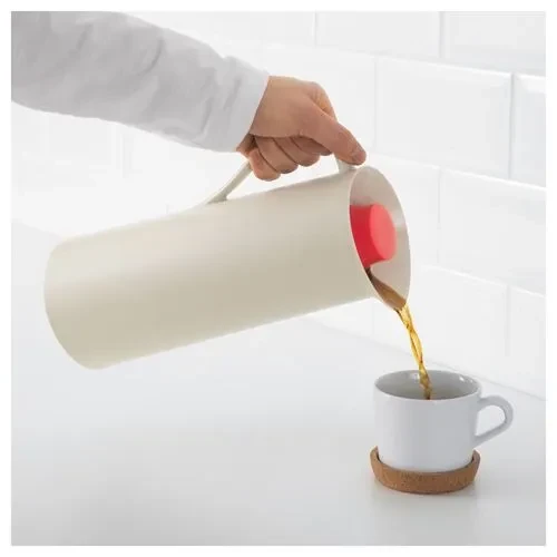 IKEA Behövd Termos Bej kırmızı 1 Lt - Resim 3